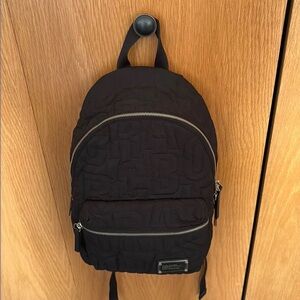 Marc Jacobs Black Quilted Backpack